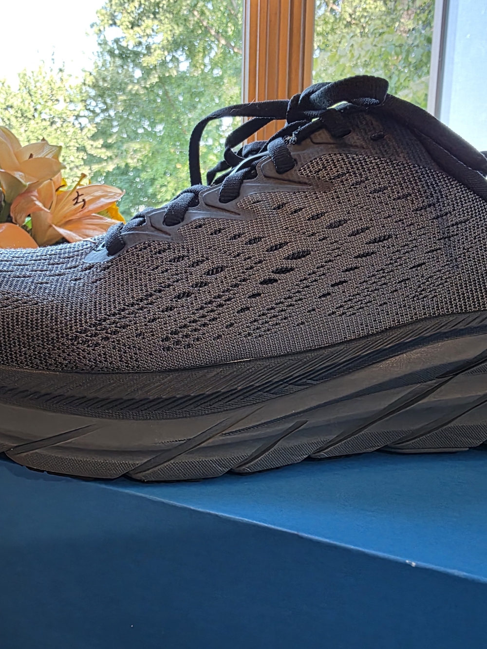Hoka Women's Clifton 8 in Anthracite/Copper in Women's Size 9.5B NWB